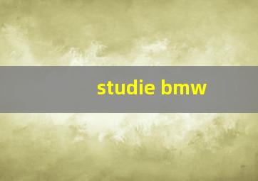 studie bmw